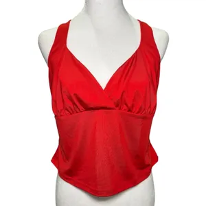Princess Polly NWT Red Wandella Spaghetti Strap Adjustable Crop Tank Top 12‎ thumbnail 2
