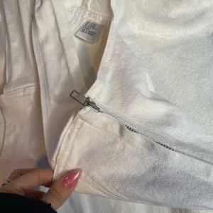 JORDACHE Vintage‎ White 9/10 Overall Dress Denim Jean Zip Up thumbnail 4