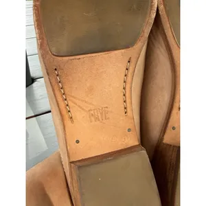 Frye Ray Leather Mules Womens Size 9.5 M Tan Natural Slip On Clogs Flat Shoes thumbnail 13
