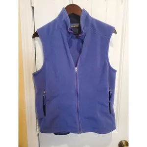 Patagonia Synchilla Vest Women’s LARGE PURPLE Full Zip Sleeveless Coat Outdoor thumbnail 7