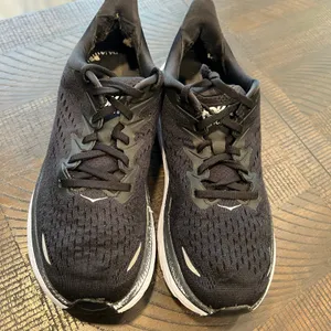 Hoka Clifton 8 black and white shoes size 8.5 B women thumbnail 2