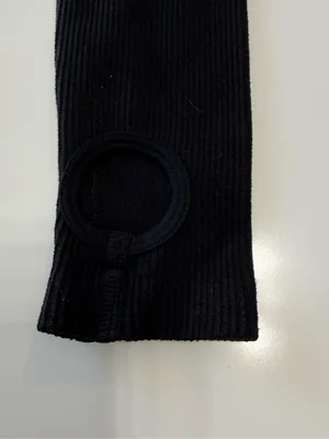 Popilush Scoop-Neck Long-Sleeve Black Fitted Jumpsuit Size Small NWT thumbnail 7