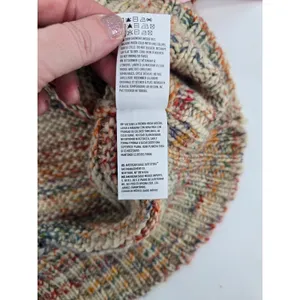 American Eagle Sweater Women Large Multi Color Cable Knit Marled Chunky Wool Mix thumbnail 5