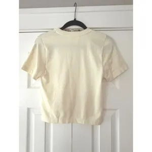 A New Day‎ Womens Short Sleeve Crewneck T-Shirt Winter White Medium NWT thumbnail 2