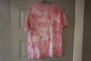 Barbie Barbie spider web graphic t-shirt tie dye in pink, black and hot pink size large. thumbnail 6