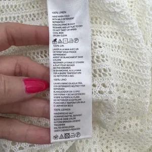 Tommy Bahama OS Beach Cover Linen Beige Open Weave Poncho Resort Boxy Relaxed thumbnail 8