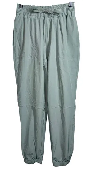 Abercrombie & Fitch Sage Green Stretch Woven Jogger Pants Sweatpants Size Small thumbnail 1