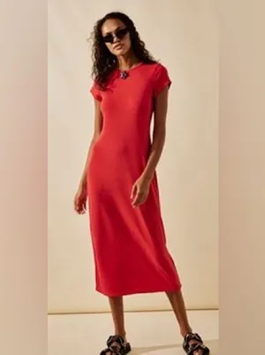 Free People Good Feels Slim Midi Dress thumbnail 2