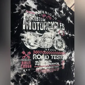 American Customs Motorcycle Tie Dye T-shirt Small thumbnail 3