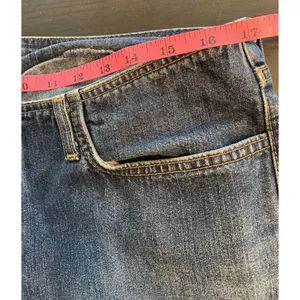 Abercrombie & Fitch Button Fly Jeans Women's 33x31 Blue Denim Wide Leg‎ USA VTG thumbnail 12