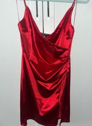 These Three Boutique Red Mini Dress thumbnail 1