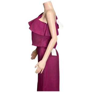 SÉZANE Elea One Shoulder Blouse, Magenta, FR40/US8 thumbnail 10