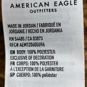 American Eagle AE Brown Sherpa Pullover Hoodie - Size XS - VGUC thumbnail 7