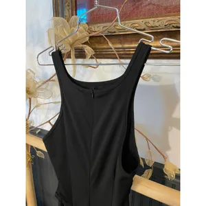 Shane Justin Black Fringe Cutout Bodysuit Runway Catsuit Size M thumbnail 9