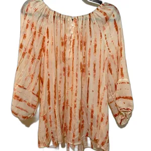New Directions Large Boho Blouse LTOP042 Orange thumbnail 2