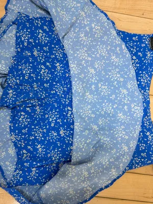 Barcelona Spain Brand Brownie Skirt Skort Blue Floral Size XXS thumbnail 6