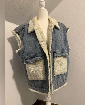 Wool Jean Vest Size XL thumbnail 1