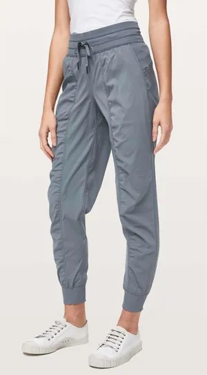 Lululemon Dance Studio Slate Gray Drawstring Jogger Pants Size 10 thumbnail 1