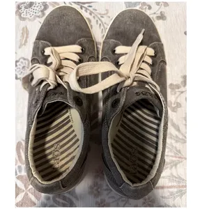 Taos Star Charcoal Wash Canvas Sneakers Tennis Shoes Cream Laces Women’s 8.5 thumbnail 5