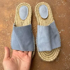 Urban Outfitters Mimi Suede Espadrille Sandals in blue size 8 / worn once thumbnail 2
