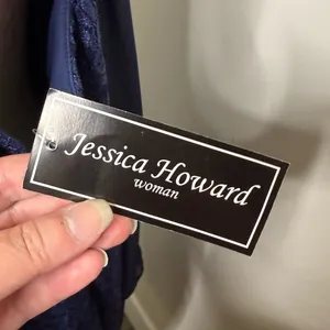 NEW Jessica Howard Navy Blue Formal Dress with Chiffon Overlay Women’s Size 16W thumbnail 7