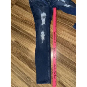 Hollister High-Rise Super Skinny Jeans Womens 9R W29 L28 Blue Stretch Distressed thumbnail 6