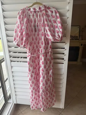 Roller Rabbit x Target White Dress with Pink Floral Motif xxl sold out thumbnail 3