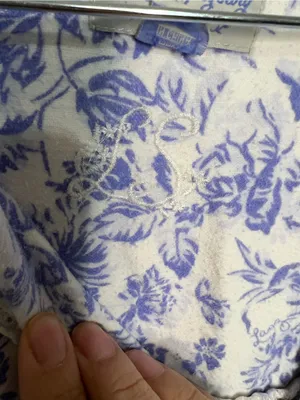 Lanz of Salzburg Cotton Flannel Tyrolean Purple Floral Cottagecore Nightgown thumbnail 7