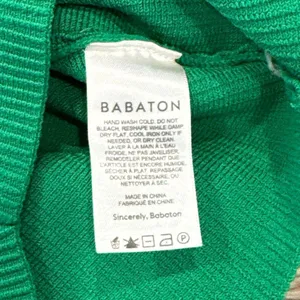 Aritzia Babaton green ribbed crop tank top XS thumbnail 3