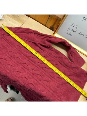 Aerie Burgundy Cable Knit Sweater Size Large NWT Classic Style Oversized Fit thumbnail 10