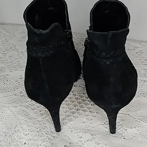 Vince Camuto Abesta leather peep toe heeled ankle bootie boots sz 8 thumbnail 5