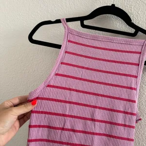 Free People Ribbed Mia Stripe Tank Top in Orchid Combo Size XS thumbnail 3