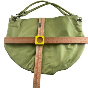Maurizio Taiuti Green Leather Hobo‎ Bag Made in Italy Chartreuse Large Shoulder thumbnail 6