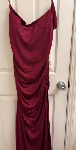 Windsor red sparkly dress with open back  thumbnail 1