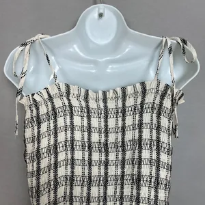 Loft Striped Poplin Smocked Cami Tank Top Shirred NWT Sz Medium Women Tie Straps thumbnail 9