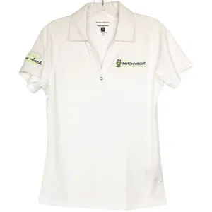 Pebble Beach White Company Logo Polo Short Sleeve Golf Top Womens Size Small thumbnail 1
