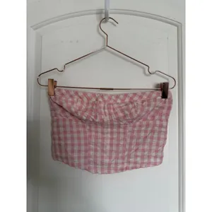 Free People Tube Top Women Small Pink Gingham Corset Strapless Smocked OB1732606 thumbnail 3