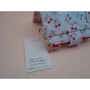 Blush‎ Crush Cherry Bow Print Bifold Wallet Vegan Leather Coquette New 10-10324 thumbnail 5