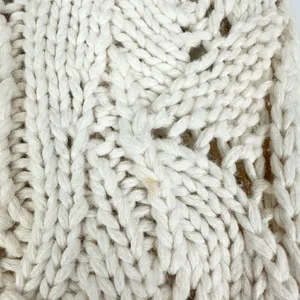 The Limited Vintage Y2K Crochet Knit Sweater Cardigan Size Small Chunky Cream thumbnail 5