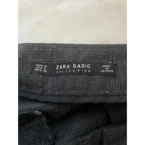 Zara Basic Collection Grey Glen Plaid Tapered Dress Pants Womens Size 8 thumbnail 3