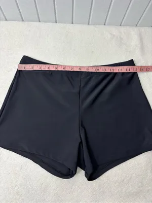 Black Women's‎ Swim Bike Shorts - Classic Comfort Size XL thumbnail 2