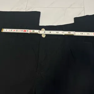 Anthropologie High Waisted Black Double Button Linen Viscose Fit & Flare Sz 28 thumbnail 8