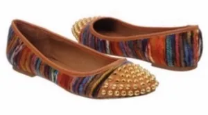 Steve Madden Size‎ 5.5 Kimmmie Fabric Studded Round Toe Ballet Flat thumbnail 1