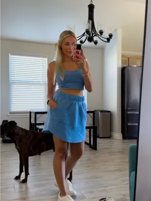 wild fable Light Blue Two-Piece Skirt Set thumbnail 2