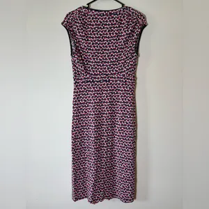 Boden‎ Scoopneck Novelty All Over Print Jersey Dress W/ Pockets Size 8L thumbnail 5