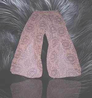 Anthropologie E By Eloise Medallion Print Wide Leg Palazzo Pants Luxury Boho Medium thumbnail 1