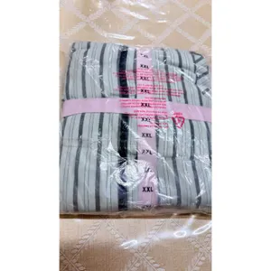 NWT Victoria's Secret PINK Flannel Pajama Set Striped Mint Green 2XL B28 thumbnail 4