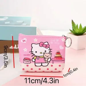Adorable Hello Kitty Compact Wallet with Zipper thumbnail 2