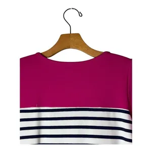 Tracy Negoshian Dress Women Small Pink Blue Striped‎ Bella Tunic Mini Nautical thumbnail 5