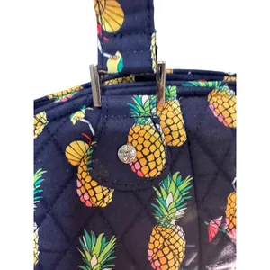 VERA BRADLEY LARGE GLENNA "TOUCAN PARTY" PATTERN‎ Bag Navy Blue Beach Travel thumbnail 8